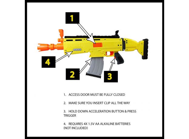 تفنگ نرف Nerf مدل Fortnite AR-L, image 4