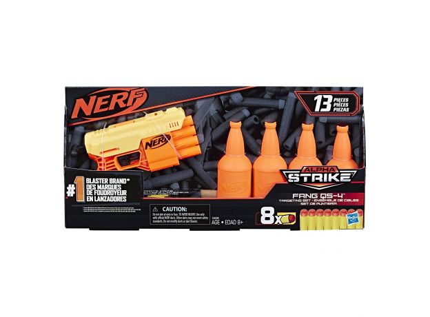 تفنگ نرف Nerf Alpha Strike Fang با 8 تیر و 4 بطری, image 