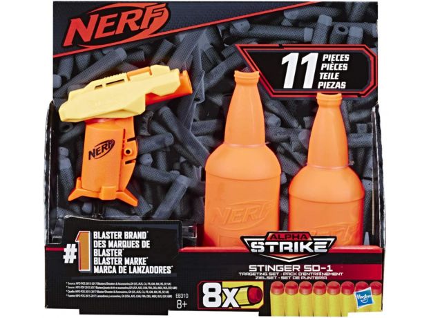 تفنگ نرف Nerf Alpha Strike Stinger با 8 تیر و 2 بطری, image 