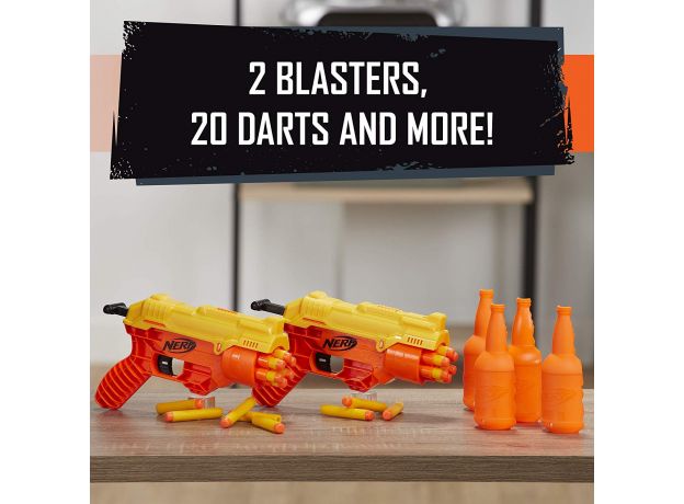 تفنگ دوقلو نرف Nerf Alpha Strike Cobra با 20 تیر و 4 بطری, image 5