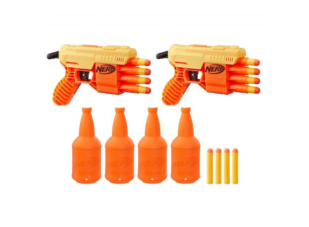 تفنگ دوقلو نرف Nerf Alpha Strike Fang با 12 تیر و 4 بطری, image 4