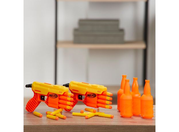 تفنگ دوقلو نرف Nerf Alpha Strike Fang با 12 تیر و 4 بطری, image 6