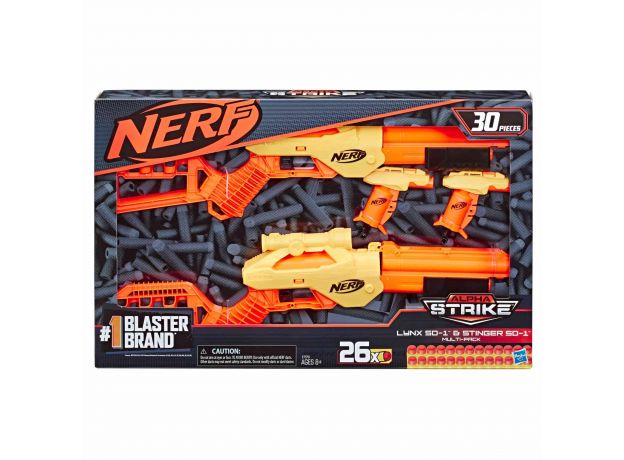 پک 4 تایی تفنگ های نرف Nerf Alpha Strike Lynx با 26 تیر, image 