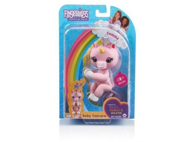 ربات اسب تک‌شاخ انگشتی فینگرلینگز Fingerlings Baby Unicorn مدل جما, image 