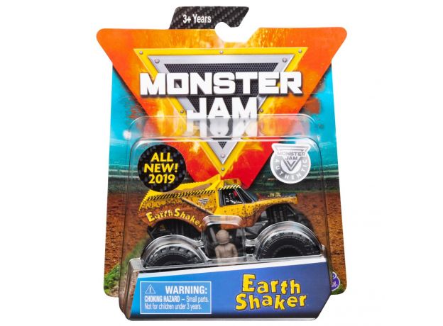 ماشین Monster Jam مدل Earth Shaker با مقیاس 1:64 به همراه آدمک, image 