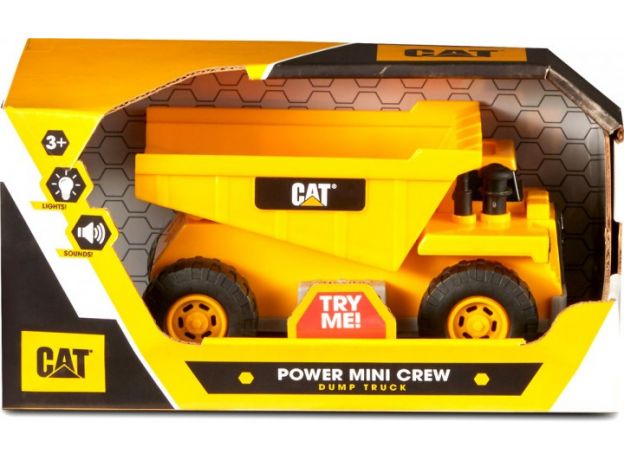 کامیون کترپیلار CAT با افکت صوتی و نوری 18 سانتی مدل Power Mini Crew, image 
