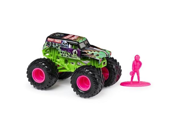 ماشین Monster Jam مدل Grave Digger با مقیاس 1:64 به همراه آدمک, image 3