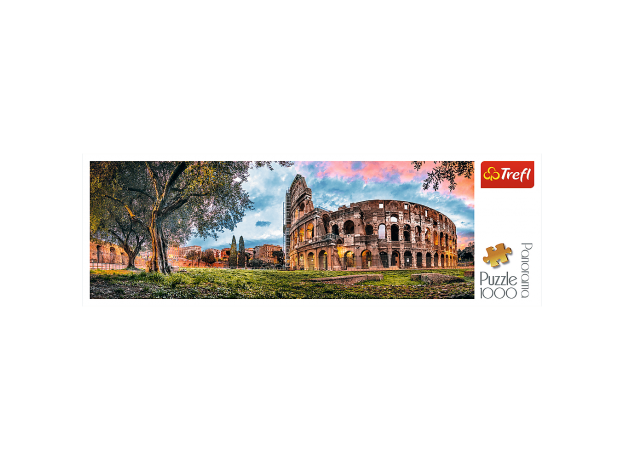 پازل 1000 تکه ترفل مدل آمفی تئاتر Colosseum در رم (پانوراما), image 2