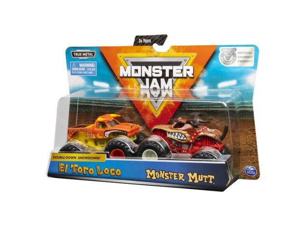 ماشین‌های دوقلو Monster Jam مدل El Toro Loco & Monster Mutt با مقیاس 1:64, image 2