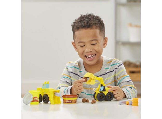 ست خمیربازی لودر و بیل مکانیکی Play Doh, تنوع: E4294EU40-Excavator and Loader, image 9