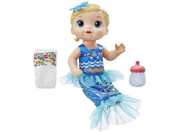 عروسک بیبی الایو مدل Shimmer N Splash Mermaid بلوند, image 2