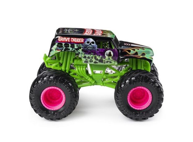 ماشین Monster Jam مدل Grave Digger با مقیاس 1:64 به همراه آدمک, image 4