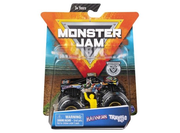 ماشین Monster Jam مدل Bad News با مقیاس 1:64 به همراه آدمک, image 