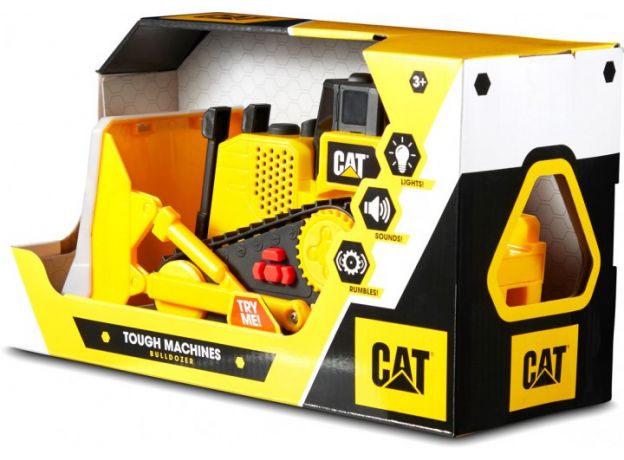 بولدوزر کترپیلار CAT با افکت صوتی و نوری 25 سانتی مدل Tough Machines, image 3
