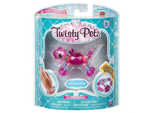 پک تکی دستبند درخشان Twisty Petz مدل Mochi Flying Unicorn, image 