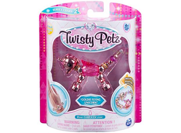 پک تکی دستبند درخشان Twisty Petz مدل Goldie flying unicorn, image 