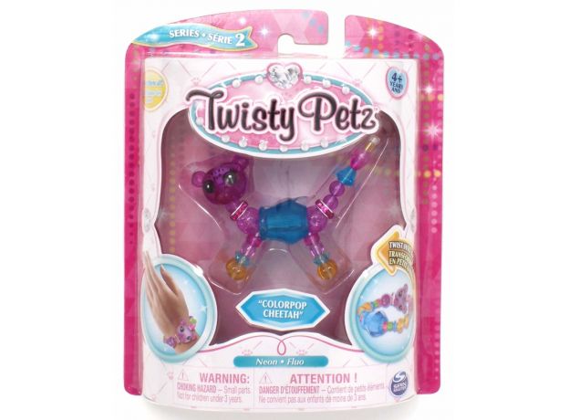 پک تکی دستبند درخشان Twisty Petz مدل Colorpop Cheetah, image 