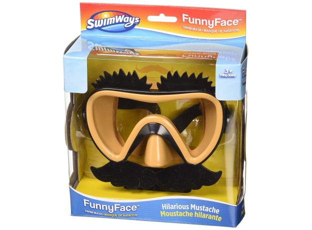 عینک شنا فانی فیس Funny Face مدل Hilarious Mustache, image 