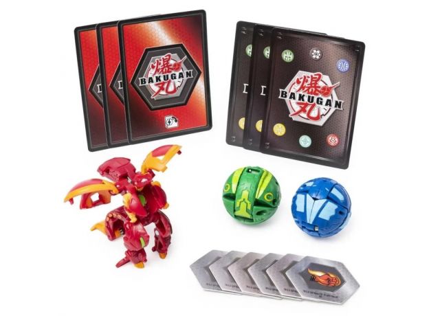 پک 3 تایی بازی نبرد باکوگان (Bakugan) مدل Dragonoid, image 2