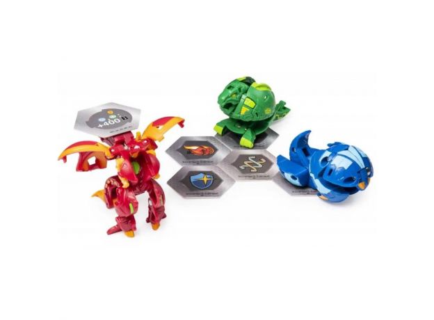 پک 3 تایی بازی نبرد باکوگان (Bakugan) مدل Dragonoid, image 3