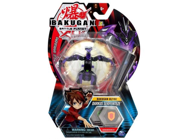 پک تکی بازی نبرد باکوگان (Bakugan) مدل Darkus Serpenteze, image 