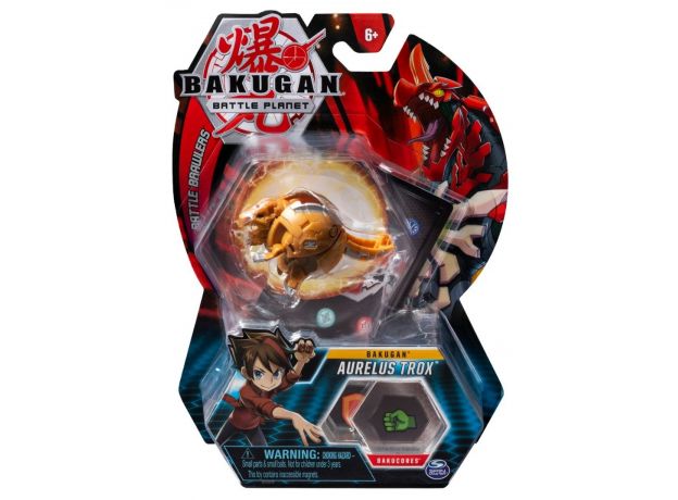 پک تکی بازی نبرد باکوگان (Bakugan) مدل Aurelus Trox, image 