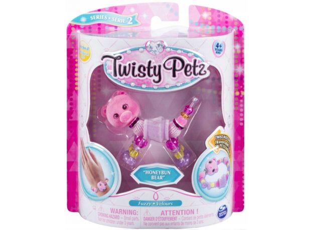 پک تکی دستبند درخشان Twisty Petz مدل Honeybun Bear, image 