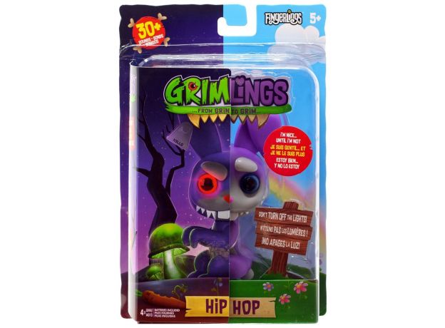 ربات انگشتی گریم لینگز Fingerlings Grimlings مدل Hip Hop, image 