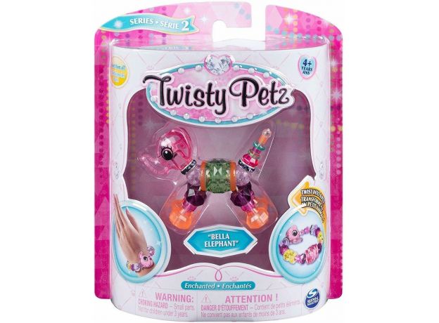 پک تکی دستبند درخشان Twisty Petz مدل Bella Elephant, image 