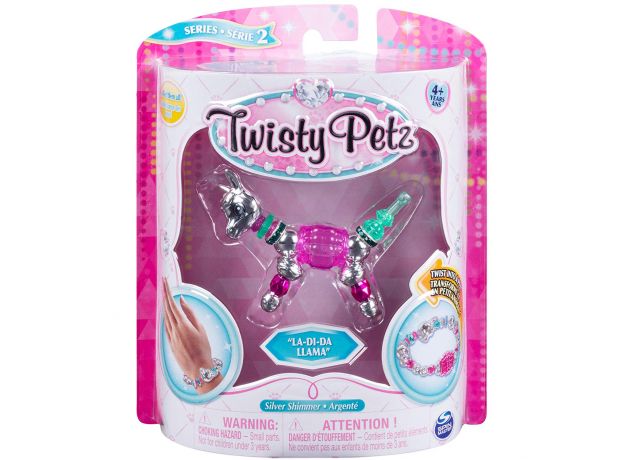پک تکی دستبند درخشان Twisty Petz مدل La-Di-Da Llama, image 