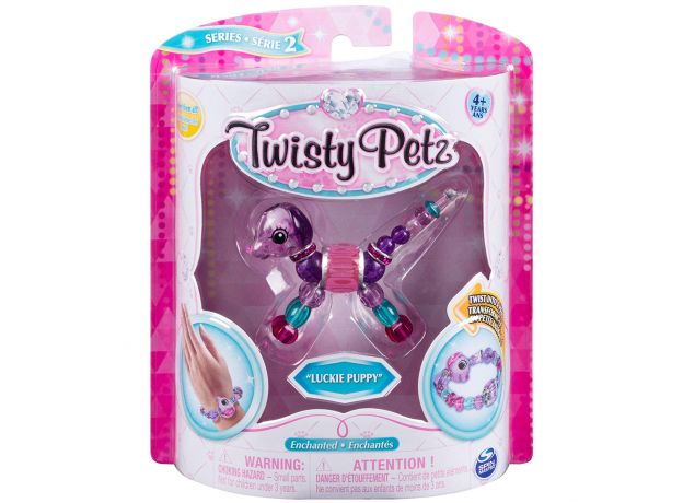 پک تکی دستبند درخشان Twisty Petz مدل Luckie Puppy, image 