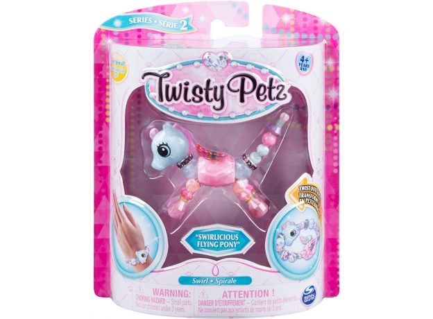 پک تکی دستبند درخشان Twisty Petz مدل Swirlicious Flying Pony, image 