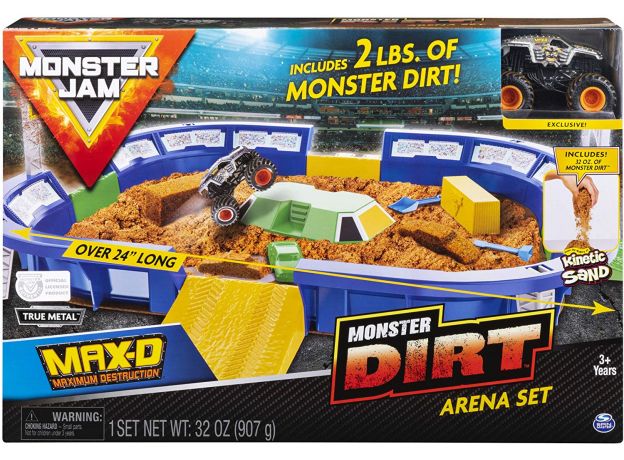 ست ماشین بازی Monster Jam Dirt همراه با Kinetic Sand, image 