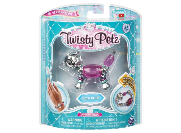 پک تکی دستبند درخشان Twisty Petz مدل Lotta Otter, image 