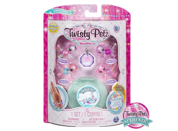 پک 4 تایی دستبندهای درخشان Twisty Petz مدل Pony & Puppy, image 