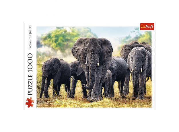 پازل 1000 تکه ترفل مدل فیل های آفریقایی, image 2