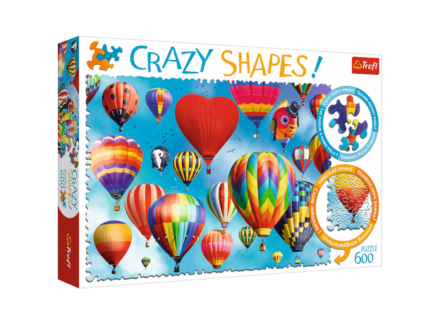 پازل 600 تکه ترفل مدل بالون های رنگی (Crazy Shapes), image 