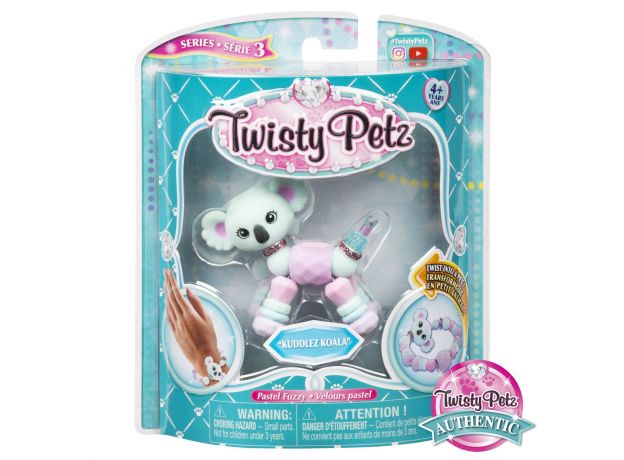 پک تکی دستبند درخشان Twisty Petz مدل Kuddlez Koala, image 