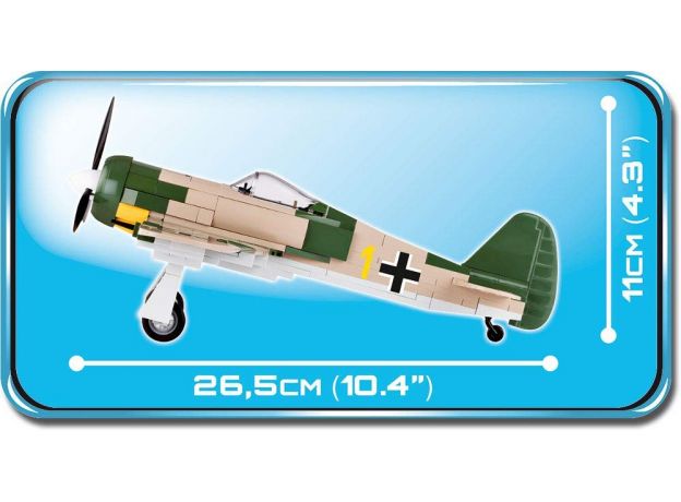 بلاک ساختنی کوبی مدل هواپیمای جنگنده Focke Wulf, image 6