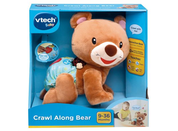 خرس موزیکال Vtech مدل Crawl Along Bear, image 