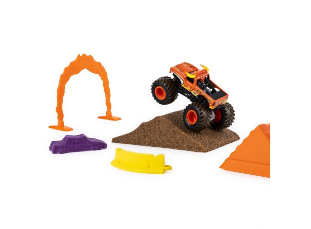 ماشین Monster Jam Dirt مدل El Toro Loco همراه با Kinetic Sand, image 4