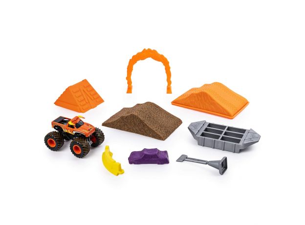 ماشین Monster Jam Dirt مدل El Toro Loco همراه با Kinetic Sand, image 3