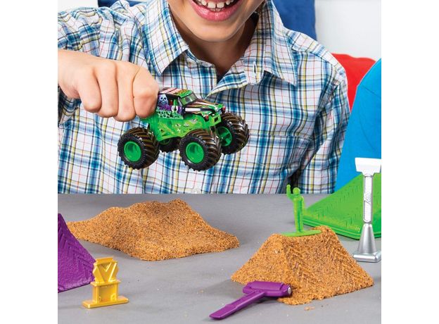 ماشین Monster Jam Dirt مدل Grave Digger همراه با Kinetic Sand, image 7