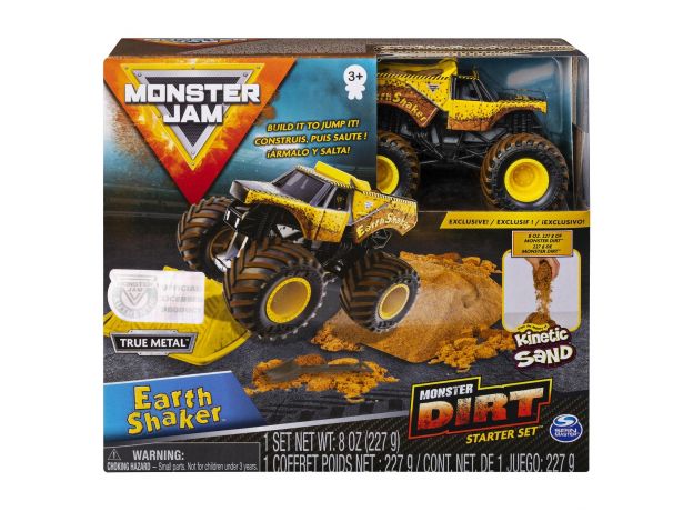 ماشین Monster Jam Dirt مدل Earth Shaker همراه با Kinetic Sand, image 