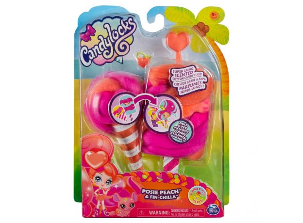 عروسک کندی لاک Candy Lock بستنی چوبی به همراه حیوون خونگی (Posie Peach & Fin-Chilla), image 