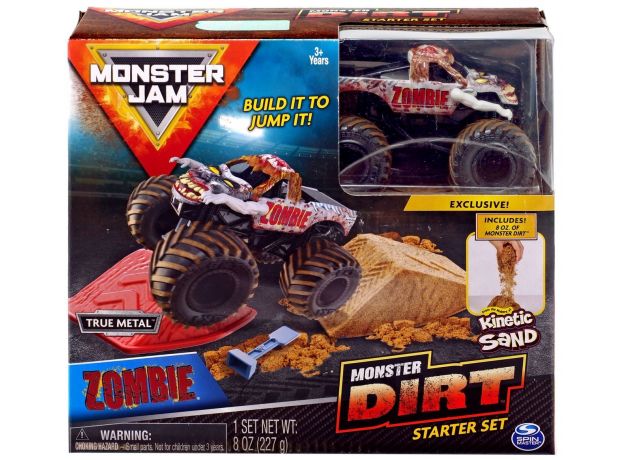 ماشین Monster Jam Dirt مدل Zombie همراه با Kinetic Sand, image 