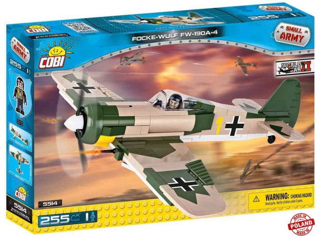 بلاک ساختنی کوبی مدل هواپیمای جنگنده Focke Wulf, image 