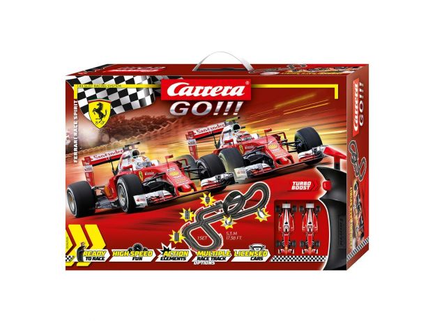 پیست ماشین مسابقه‌ای 5.3 متری Carrera Go! Ferrari Race Spirit, image 