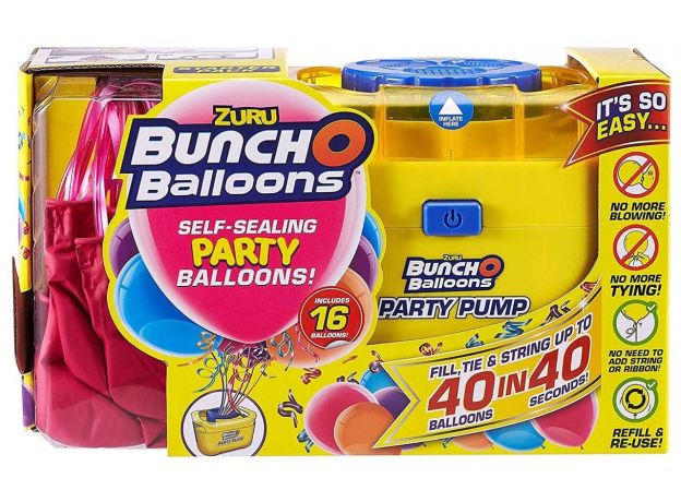 پارتی پمپ بانچ و بالون با بادکنک Bunch O Balloons بنفش, تنوع: 56174-Balloon Pump Purple, image 