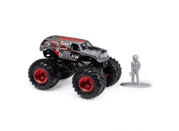 ماشین Monster Jam مدل Iron Outlaw با مقیاس 1:64 به همراه آدمک, image 3